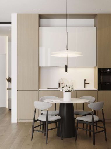 Contemporary breakfast nook Babayants Architects