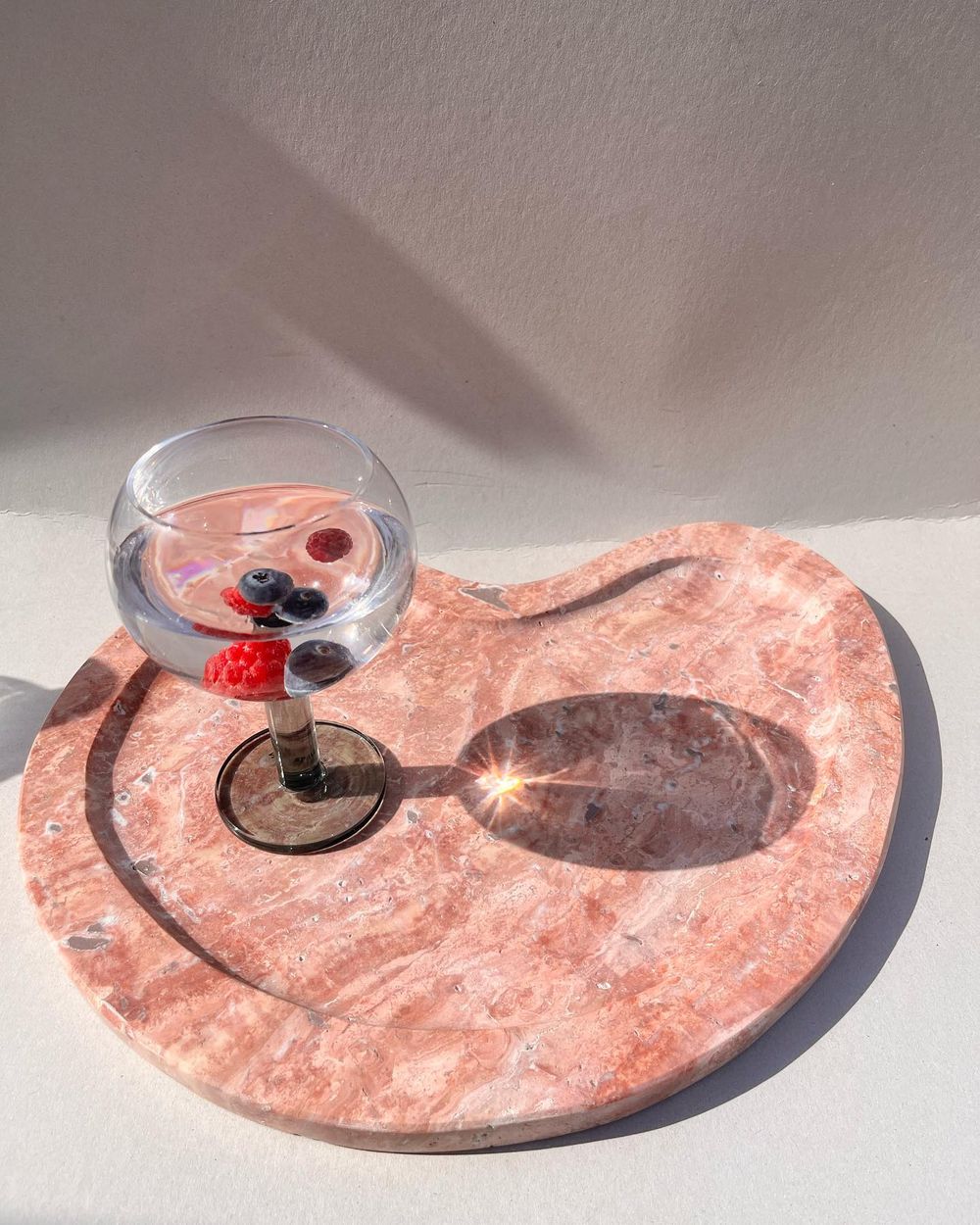 Pink travertine tray marmol_marble