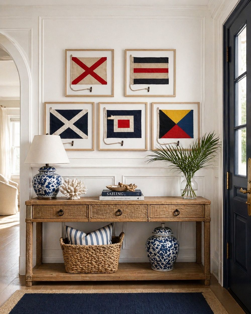 Nautical Entryway decor caronsbeachhouse