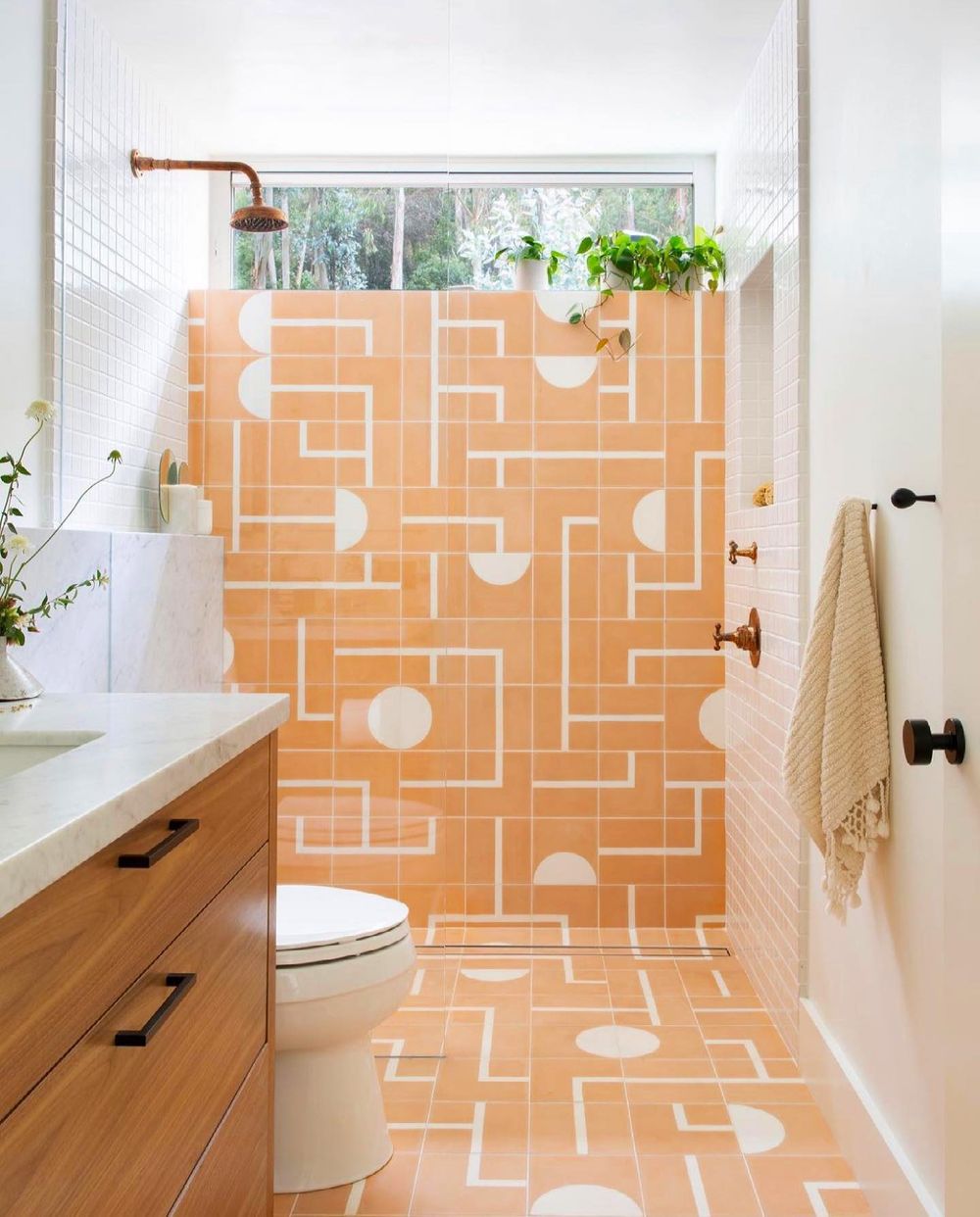 Orange bathroom decor Orange bathroom ideas pophamdesign