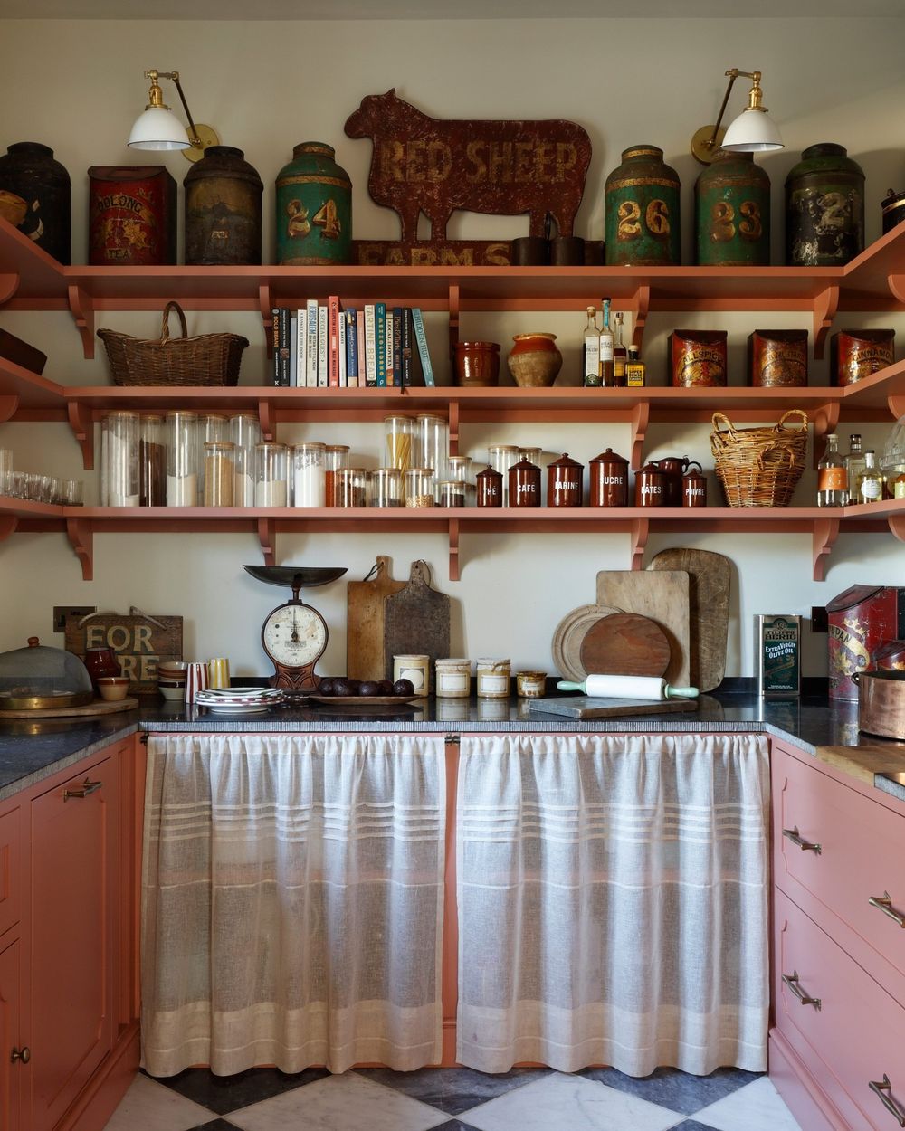 Kitchen shelving ideas rustic farmhouse @haminteriors