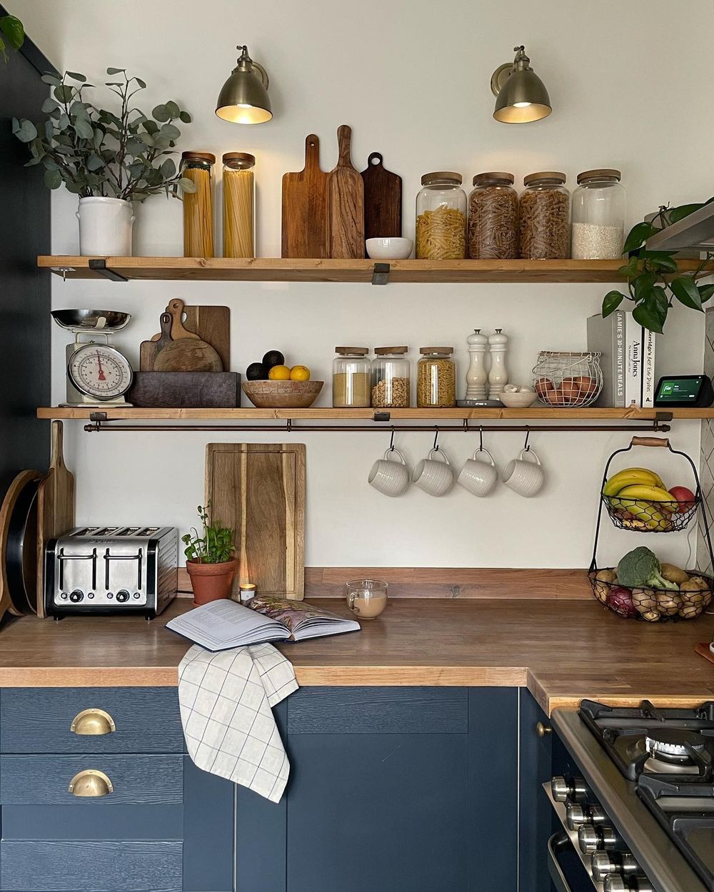 Kitchen shelving ideas rustic wood open shelving sophia.at_.home_