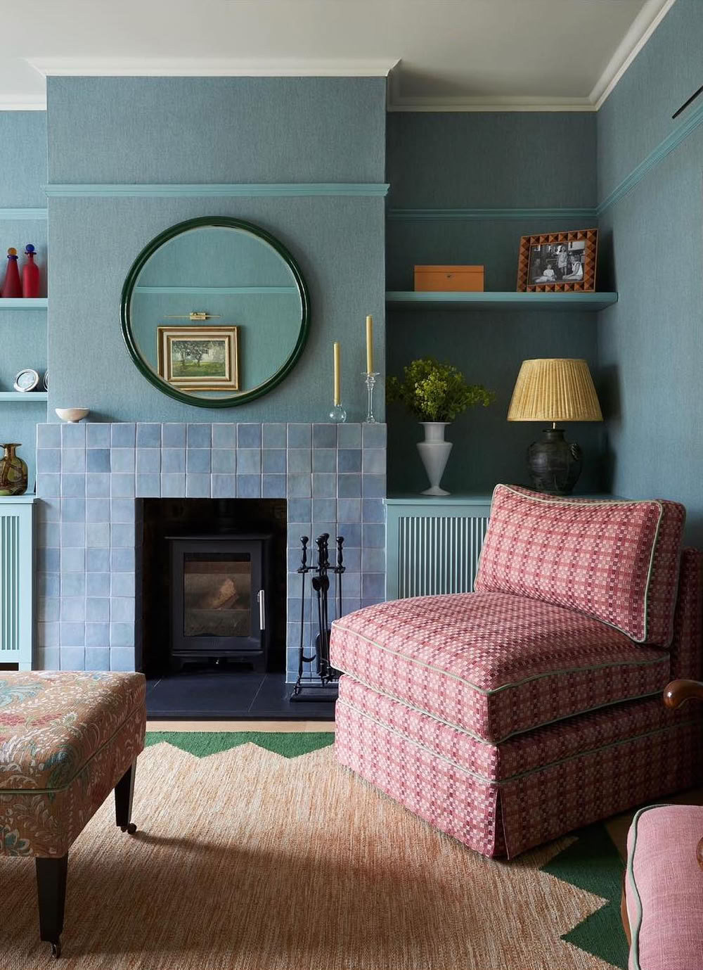 Teal living room laurastephensid